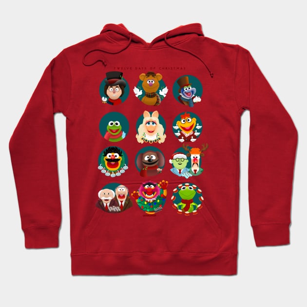 The Muppets Twelve Days of Christmas Hoodie by ExtraCooler